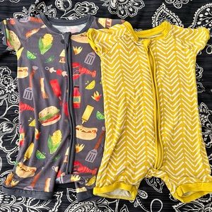 Two Little Sleepies Shorty Rompers